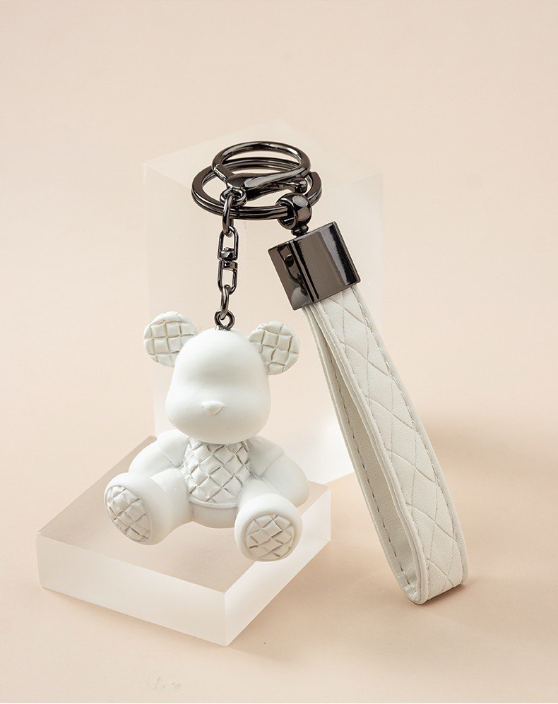 Keychain bear white