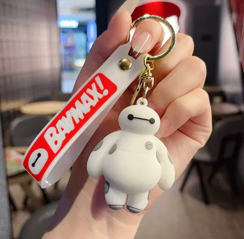 Superhero baymax keychain, Baymax backpack keychain