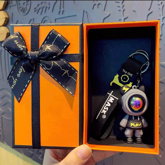 Keychain astronaut black