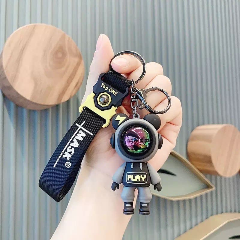 Keychain astronaut black
