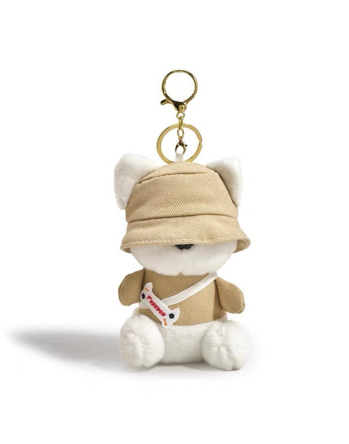 Keychain soft bear white