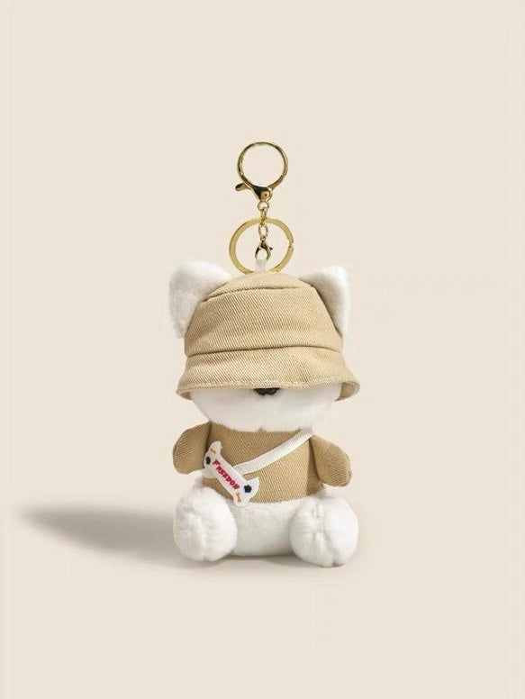 Keychain soft bear white