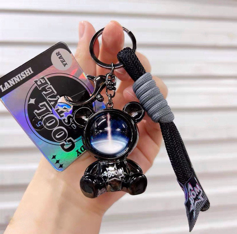 Keychain space bear black