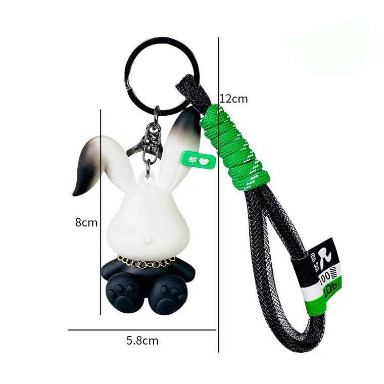 Keychain rabbit black