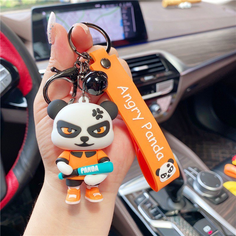 Bracelet pour clés de panda, bracelet pour sac à dos