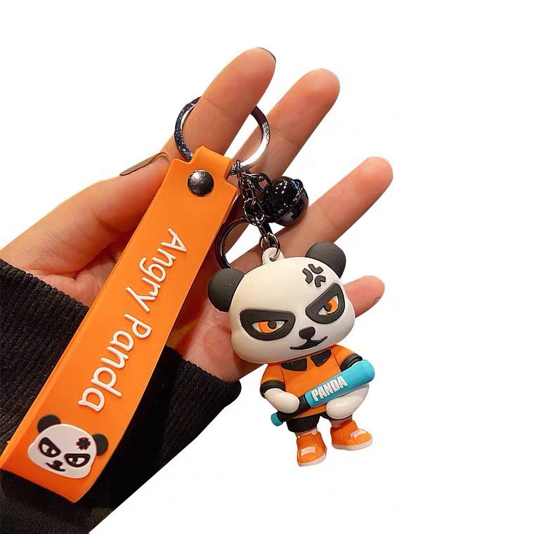 Bracelet pour clés de panda, bracelet pour sac à dos