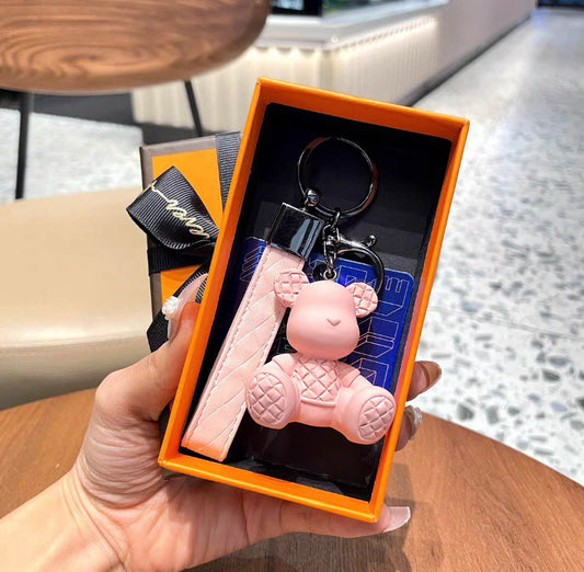 Keychain bear pink