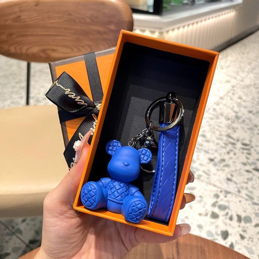Keychain bear blue