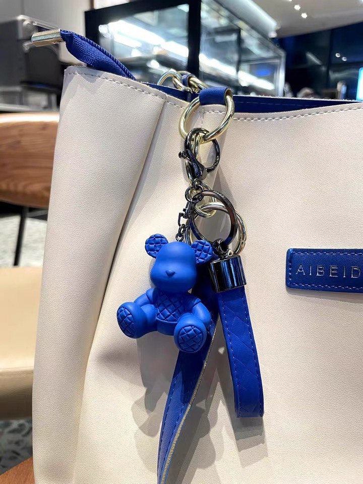 Keychain bear blue