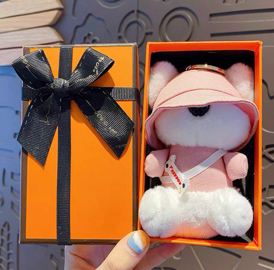 Keychain soft bear pink