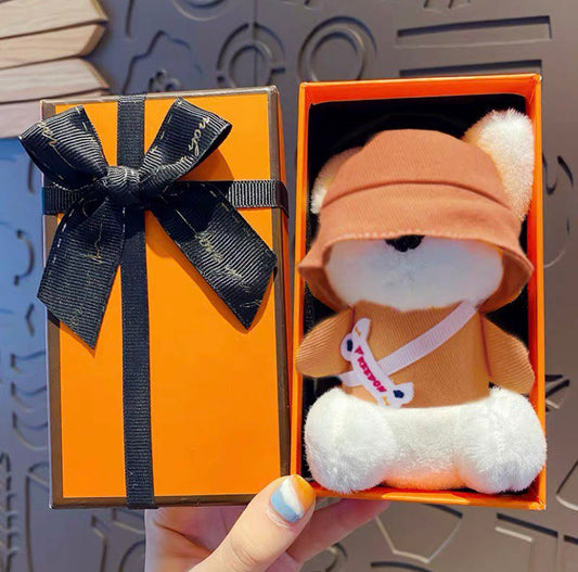 Keychain soft bear orange