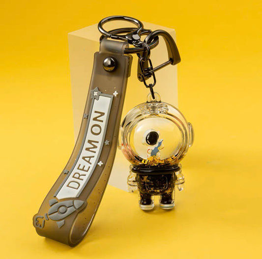 Keychain astronaut with guitar