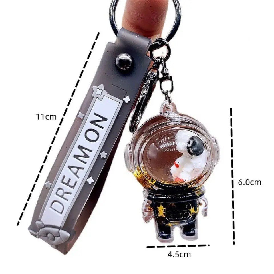 Keychain astronaut with guitar