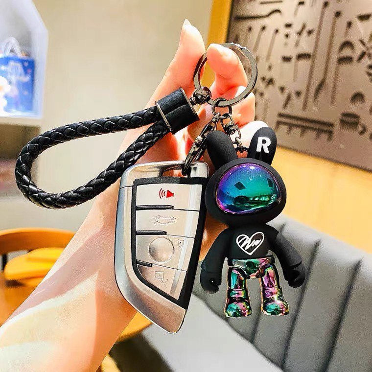 Keychain space rabbit black