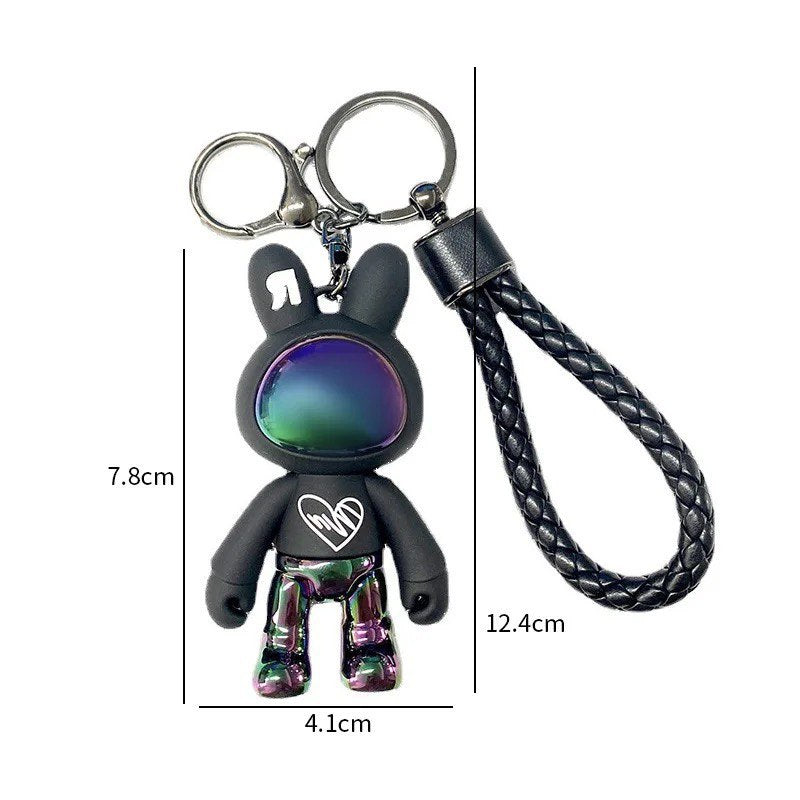 Keychain space rabbit black