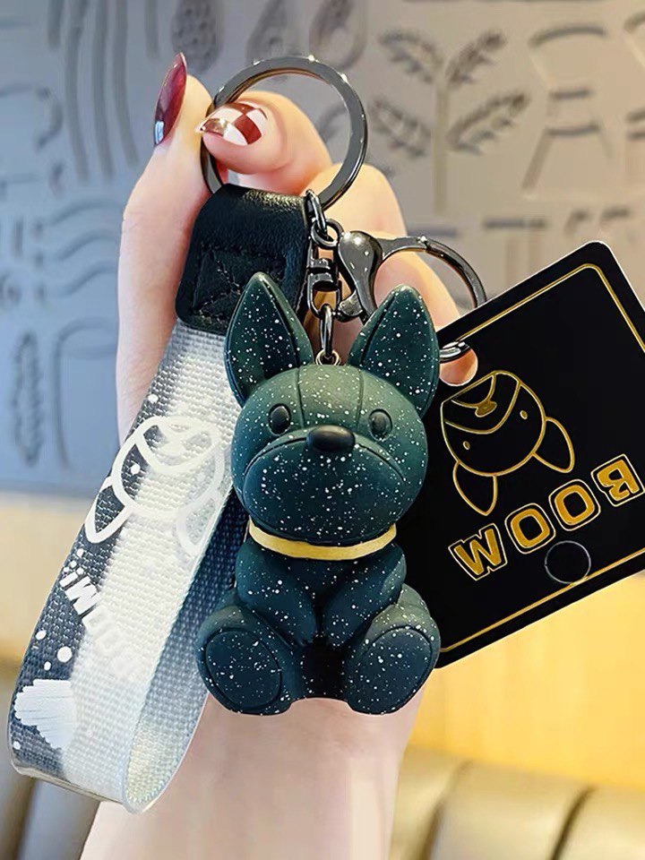 Keychain Bulldog green