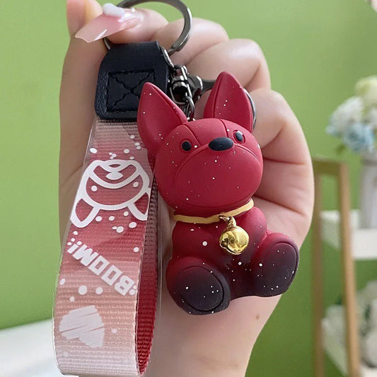 Keychain Bulldog red