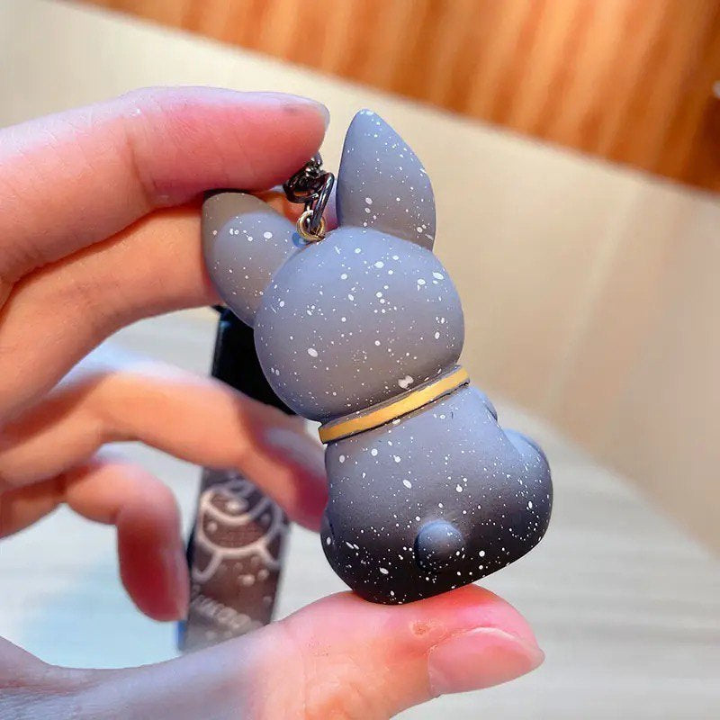 Keychain Bulldog grey