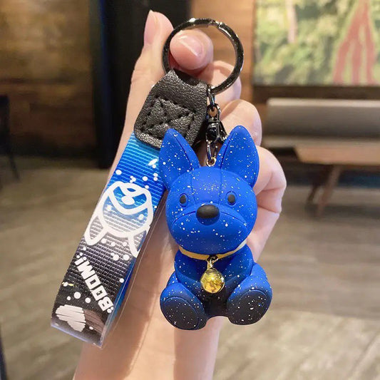 Keychain Bulldog blue