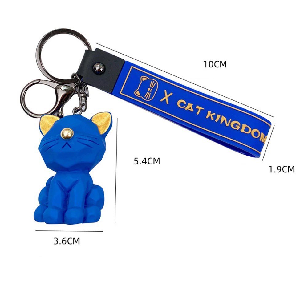Keychain cat blue