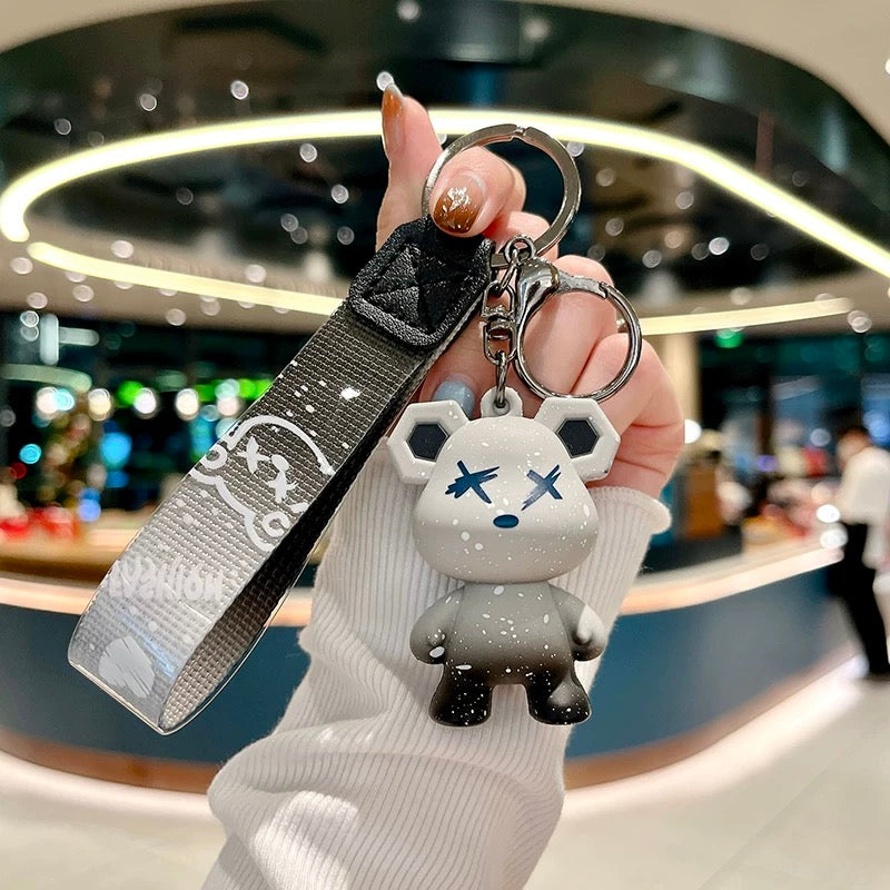 Keychain bear gray