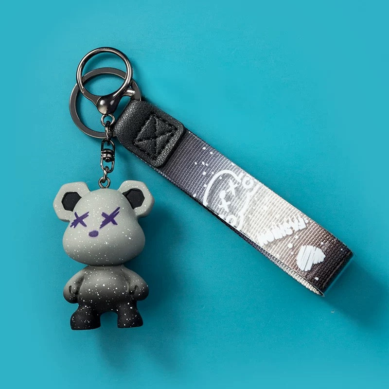 Keychain bear gray