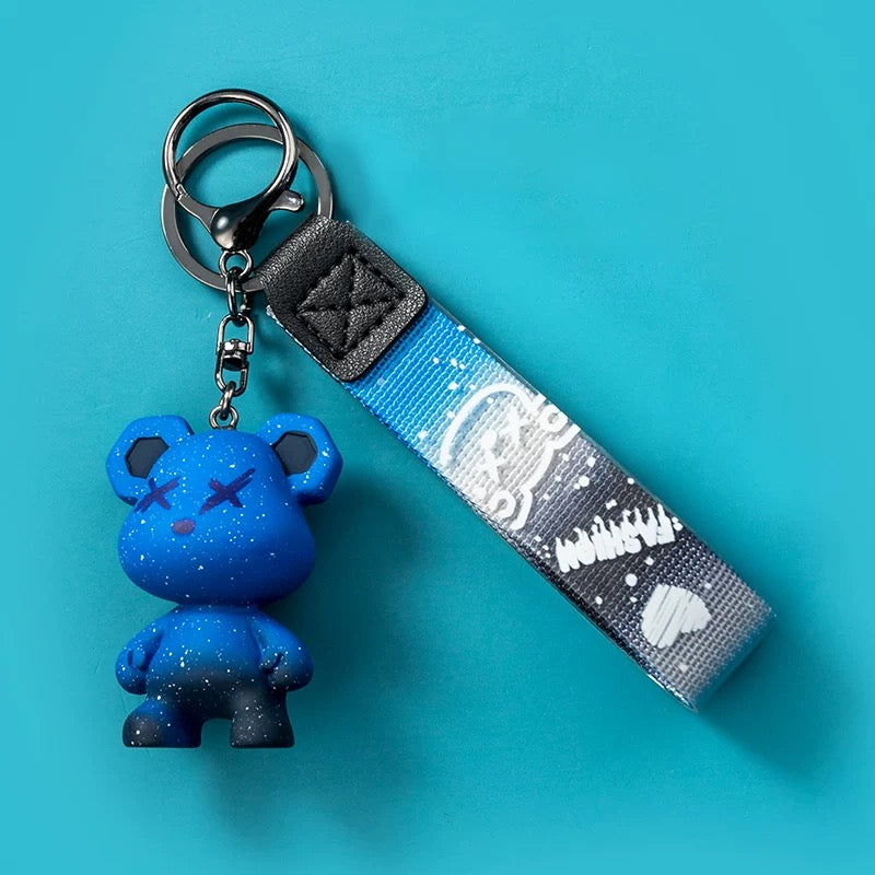 Keychain bear blue