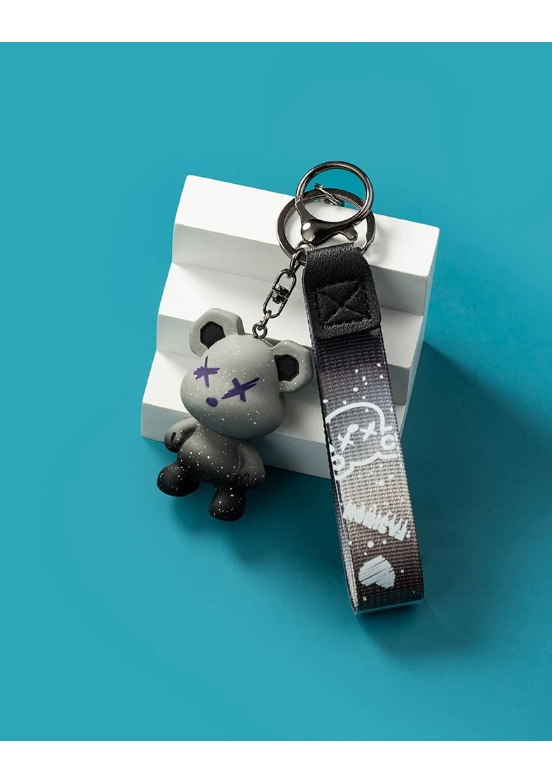 Keychain bear gray