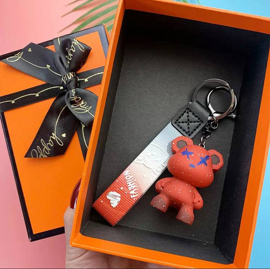 Keychain bear red