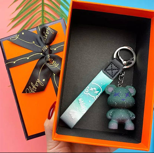 Keychain bear green