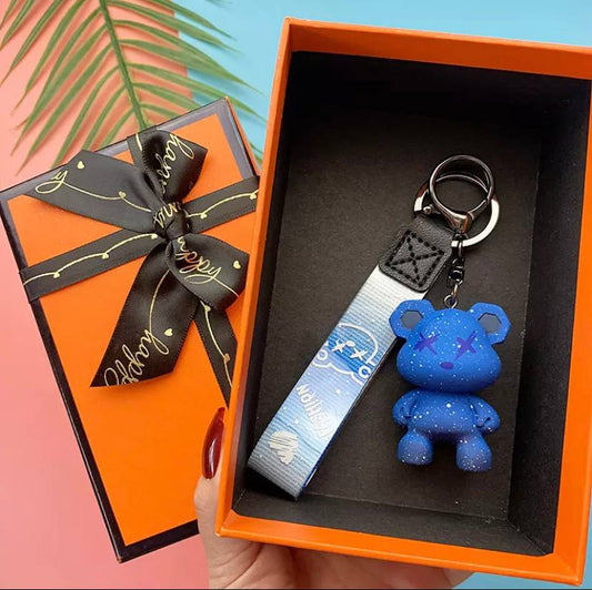 Keychain bear blue