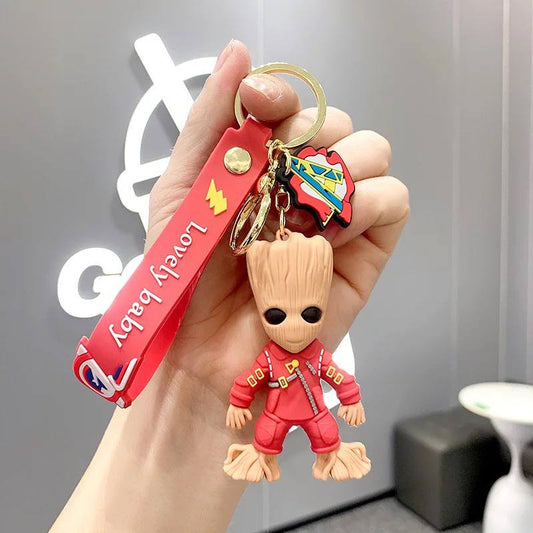 Keychain Groot red