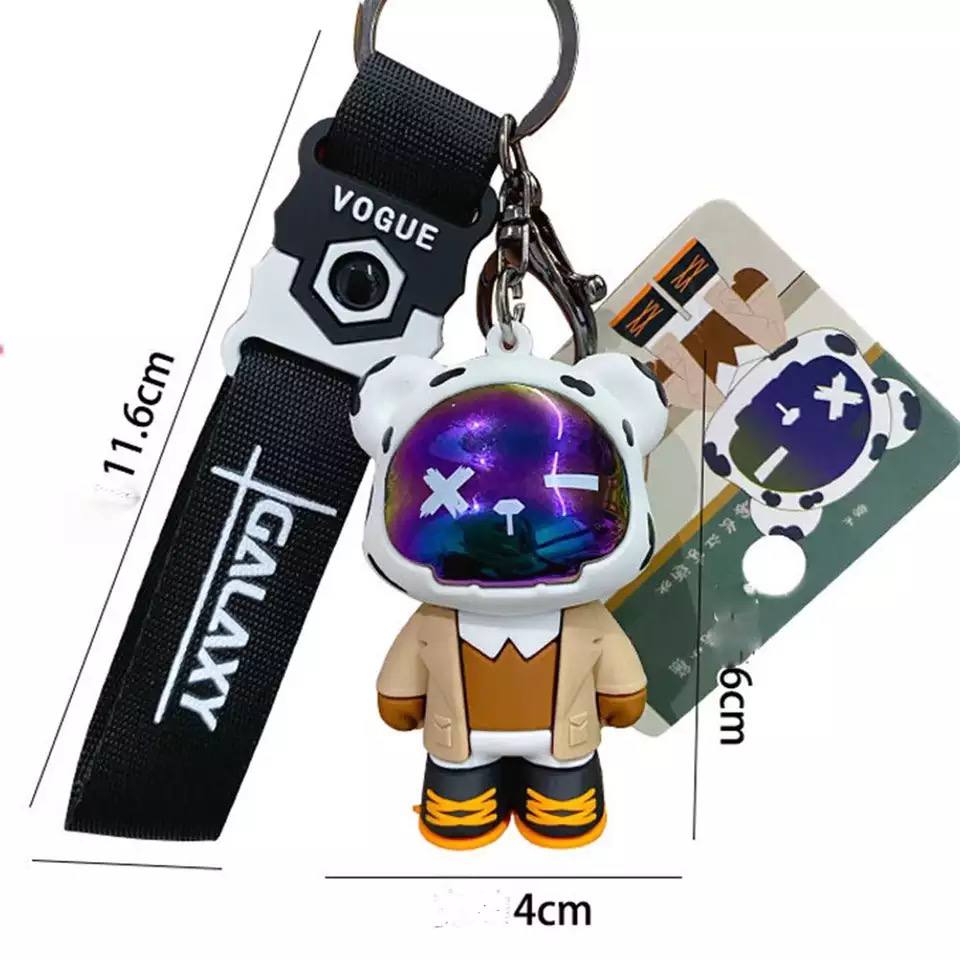 Keychain cool bear in a jacket