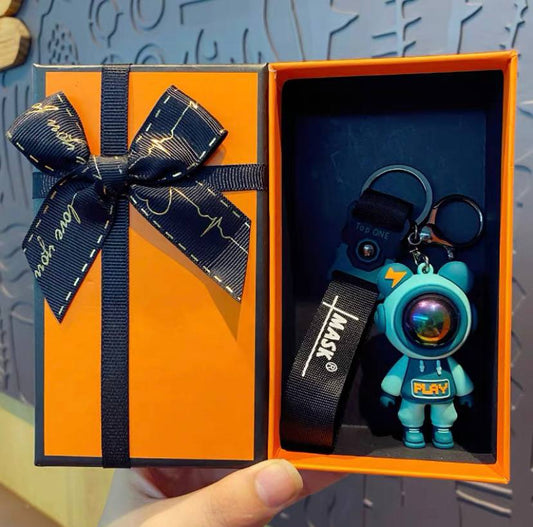 Keychain astronaut green