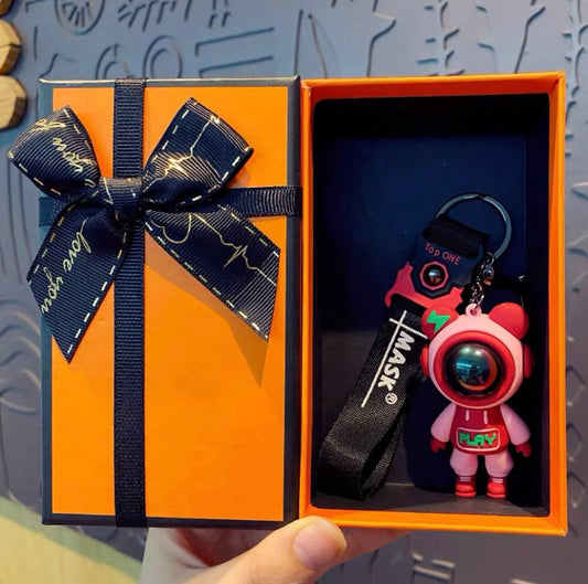 Keychain astronaut pink