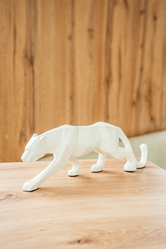 White panther figurine