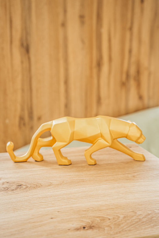 Gold panther figurine