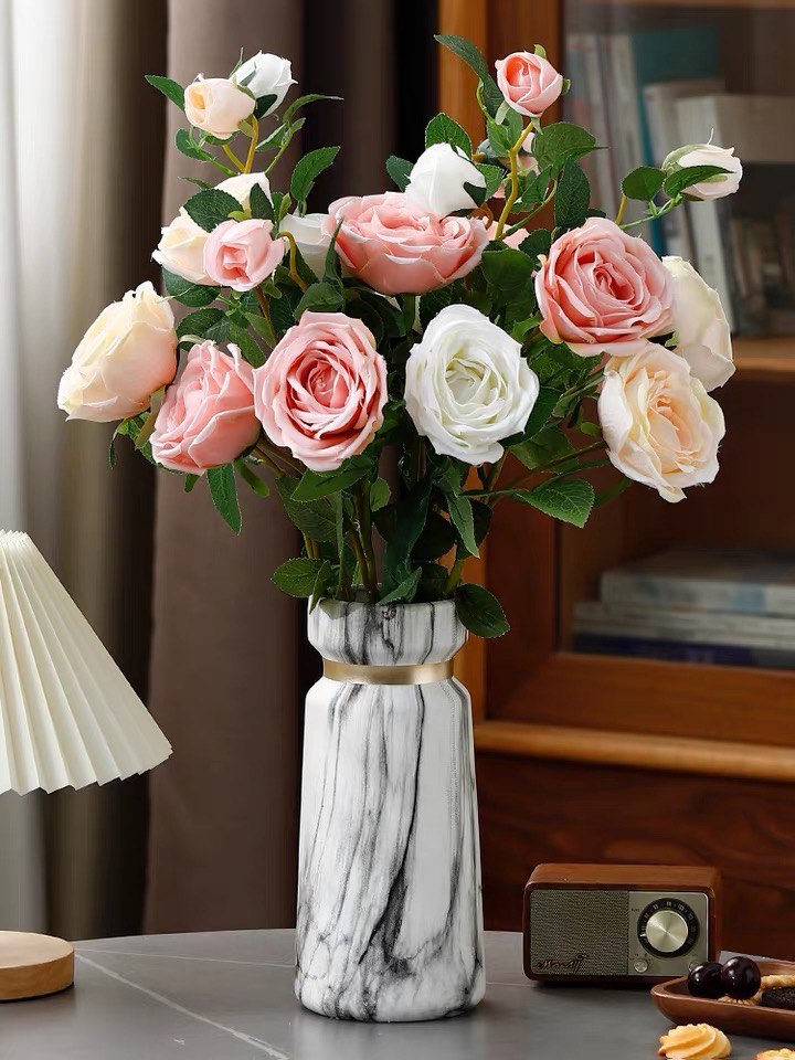 White marble vase