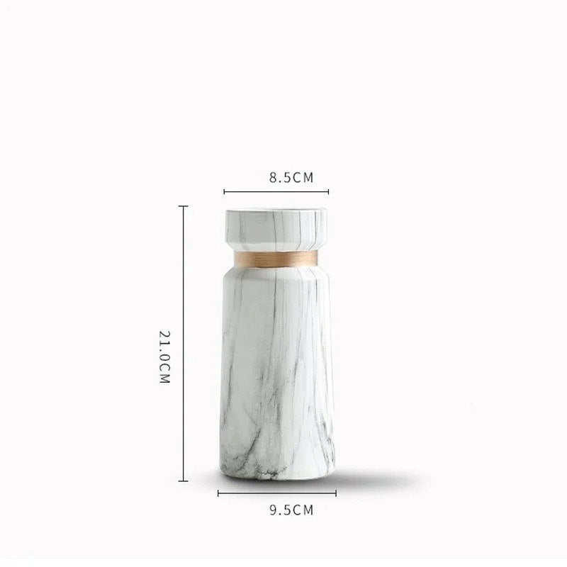 White marble vase