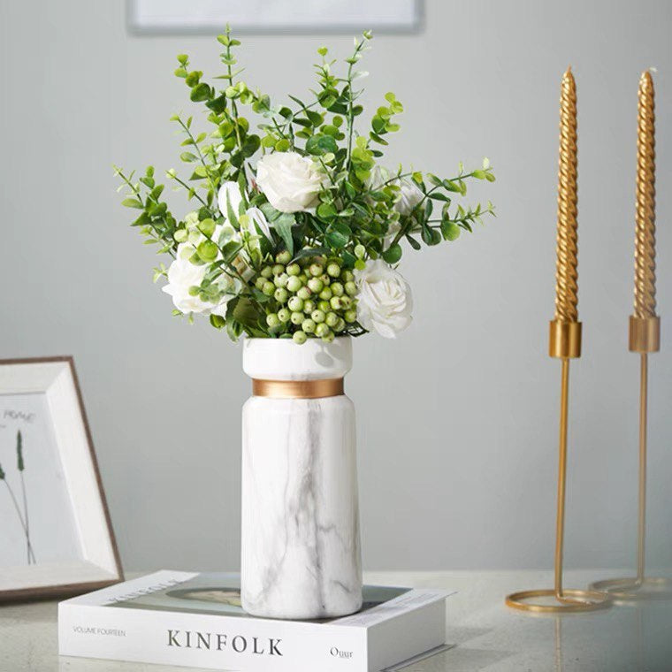 White marble vase