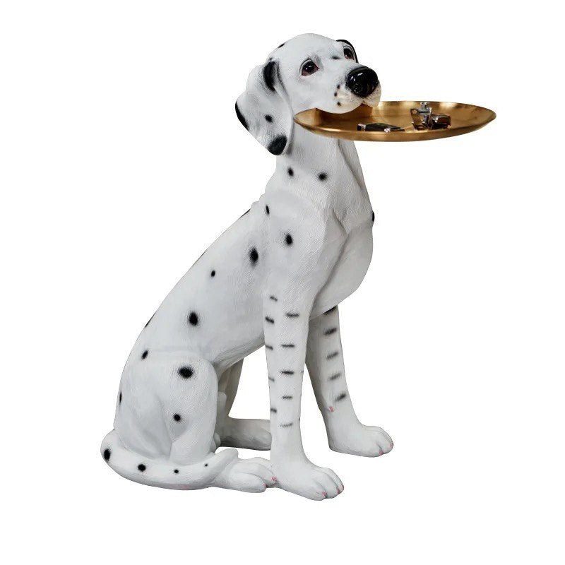 Dalmatian coffee table, coffee table in the form of a dog figurine