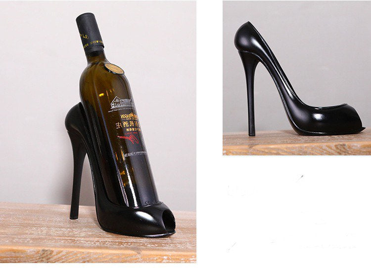 Підставка для пляшки туфель чорний. Style de vin