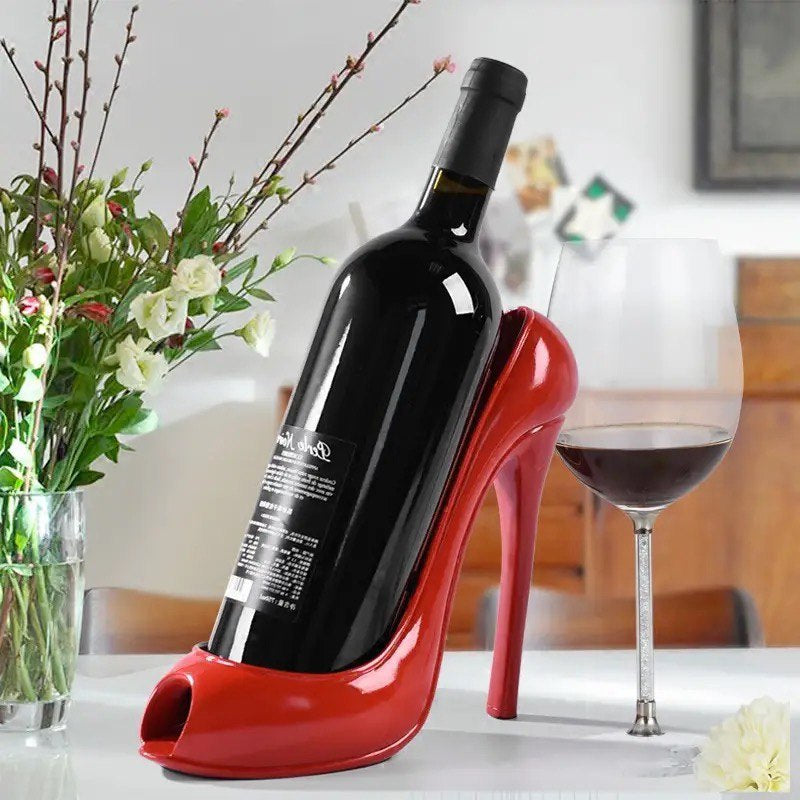 Підставка для пляшки туфель червоний. Style de vin