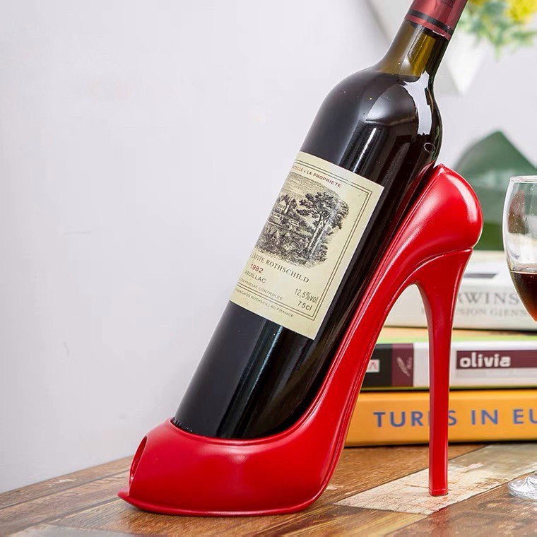 Підставка для пляшки туфель червоний. Style de vin
