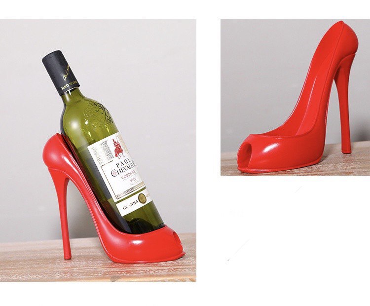 Підставка для пляшки туфель червоний. Style de vin
