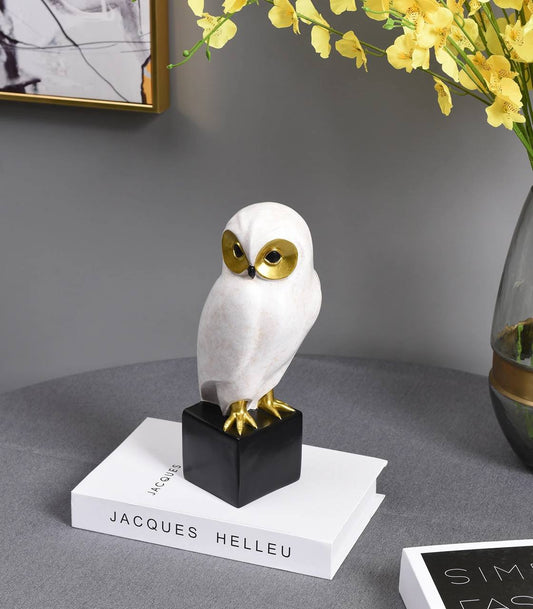 White owl figurine