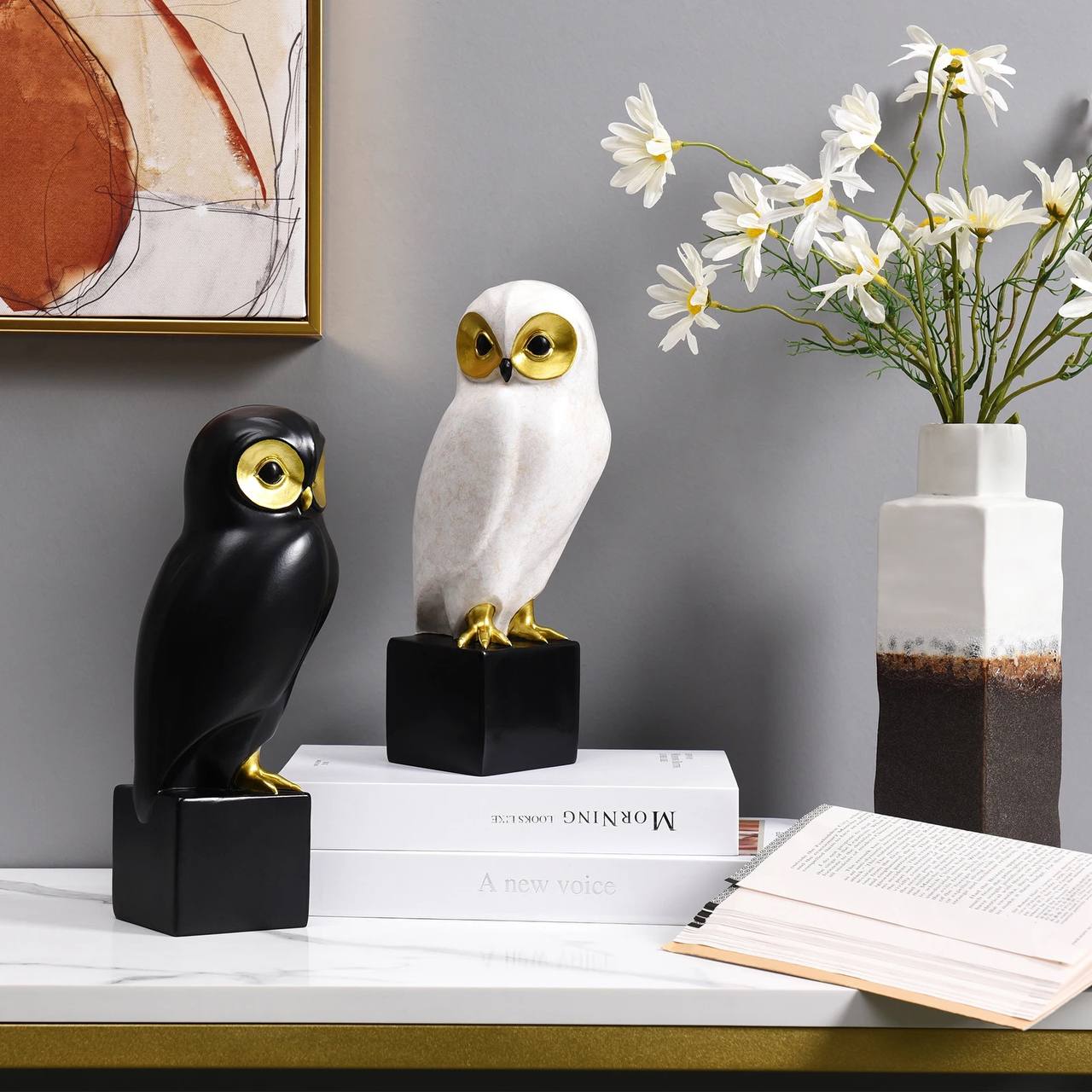 White owl figurine