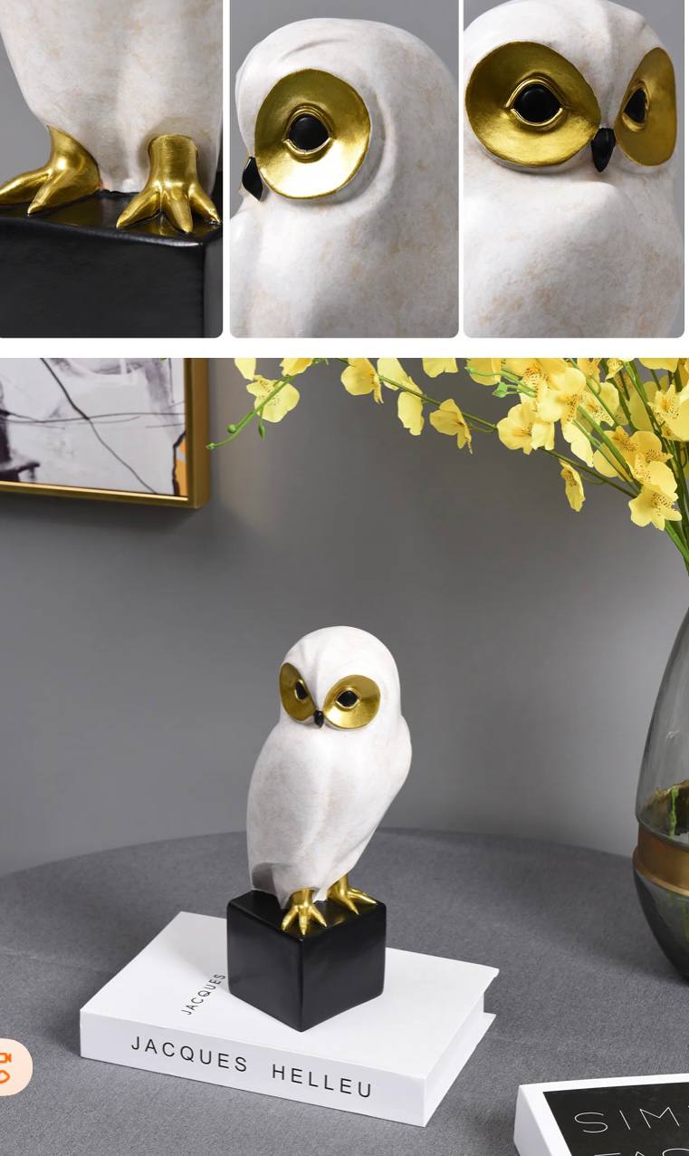 White owl figurine