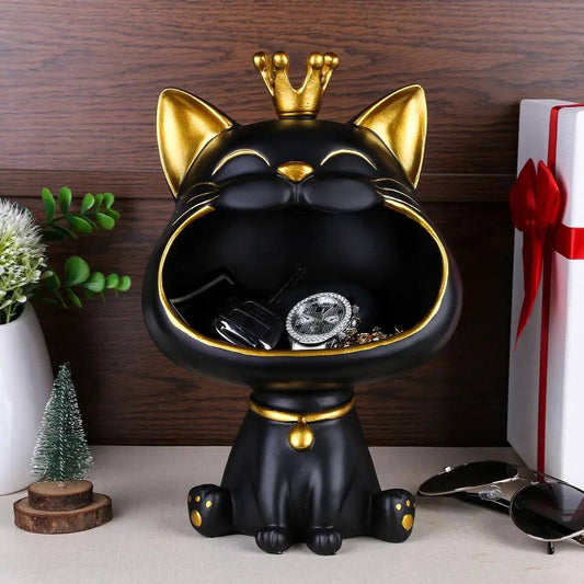 Black cat figurine