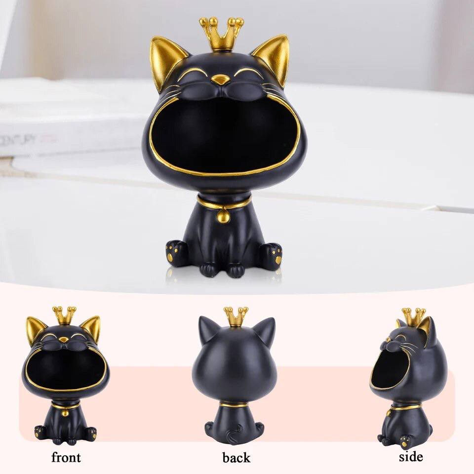 Black cat figurine